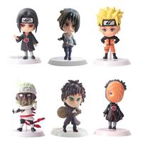 12pcs/set Anime Figure Naruto Shippuden Hinata Sasuke Itachi Kakashi Gaara Action Figure Q Version PVC Figures Toys Gift