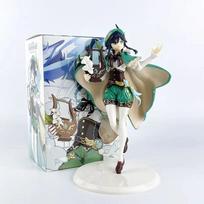 Anime Genshin Barbatos Figure Anemo Wind Statue Action Figures Genshin Impact Wendy Venti Figurine Collection PVC Model Toy Gift No box