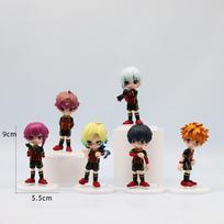 6pcs/set BLUE LOCK Action Figure Toys 9cm Anime Sagi Yoichi Chigiri Hyoma Nagi Seishiro Figures Collection Model Figurine no box