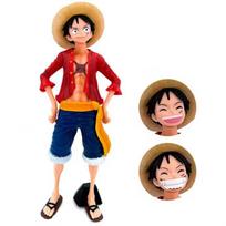 28cm One Piece Anime Figūrėlė Savimi Pasitikintis Besišypsantis Luffy Trys Formos Veidą Keičianti Lėlė Veiksmo Figūrėlė Modelio Žaislo Rinkinys