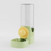 Pet Hanging Water Dispenser Cage Automatic Drinking Waterer Large Capacity Cat and Dog Drinking Water Jug žalia