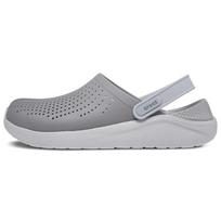 Crocs LiteRide Flash Shoes Smoke Grey White Sandals 204592-06J 36-37