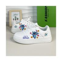 New Edition Autumn/Winter Stitch High-Top Sneakers, Versatile Casual Shoes, White Sneakers for Men and Women 35-44 38 balta