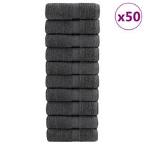 vidaXL Premium skalbimo servetėlės SOLUND 50 vnt Antracitas 15x21 cm 600 gsm