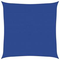 vidaXL Saulės skėtis, burė, 160 g/m², kvadratinė, mėlyna, 7x7 m, HDPE