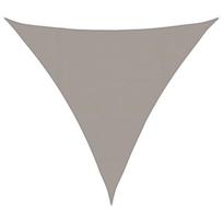 vidaXL Saulės skėtis, 160 g/m², trikampio formos, šviesiai pilka, 4x4x4 m, HDPE