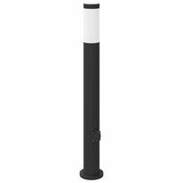 vidaXL Šviestuvas su stulpeliu, 80 cm, nerūdijantis plienas, IP44