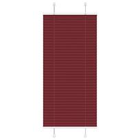 vidaXL Klostuotos žaliuzės, bordo spalvos, 65x100 cm, audinys, plotis 64,4 cm, poliesteris