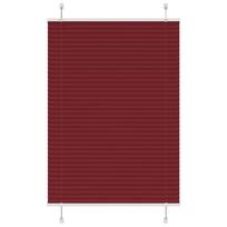 vidaXL Klostuotos žaliuzės, bordo spalvos, 100x100 cm, audinys, plotis 99,4 cm, poliesteris
