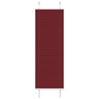 vidaXL Klostuotos žaliuzės, bordo spalvos, 50x150 cm, audinys, plotis 49,4 cm, poliesteris