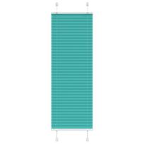 vidaXL Klostuotos žaliuzės, petroletiškai žalios, 45x150 cm, audinys, plotis 44,4 cm, poliesteris