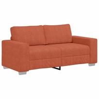 vidaXL Dvivietė sofa, raudonai oranžinė, 180x77x82 cm, velvetas, audinys