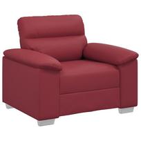 vidaXL Sofa-kėdė, vyno raudonumo, 100x81x84 cm, dirbtinė oda