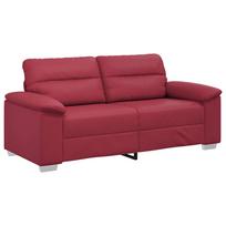 vidaXL Dvivietė sofa, vyno raudonumo, 180x81x84 cm, dirbtinė oda
