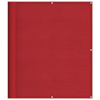 vidaXL Balkono pertvara, raudona, 120x800 cm, 100% poliesteris, oksfordas