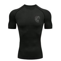 Men's Sports T-shirt Training Fitness Gym Workout Compression Bodybuilding Men's T-shirt Rashguard Sports Men's Athletic Tees S