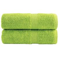 vidaXL Aukščiausios kokybės rankšluosčiai SOLUND, 2 vnt., žali, 30x30 cm, 600 g/m²