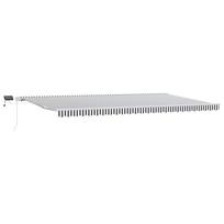 vidaXL Rankiniu būdu ištraukiama markizė su LED, antracito ir baltos spalvos, 600x300 cm