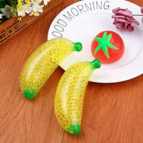 CuteBanana SqueezeToy, Stress Relief Fidget Toy forAdults & Kids,Soft Slow Rising Anxiety Relief Sensory Toy, Party Favor & Gift šviesiai žalios spalvos