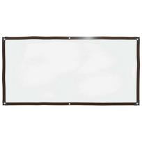 vidaXL Skaidrus brezentas su kilpelėmis, 1x2 m, polietilenas