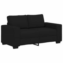 vidaXL Dvivietė sofa, juoda, 160x77x82 cm, audinys