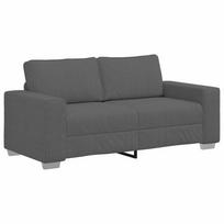 vidaXL Dvivietė sofa, tamsiai pilka, 180x77x82 cm, velvetas, audinys