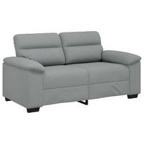 vidaXL Dvivietė sofa, šviesiai pilka, 160x81x84 cm, audinys