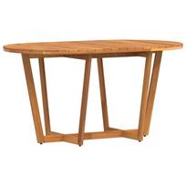 vidaXL Sodo valgomojo stalas, ovalus, 150x90x75 cm, akacijos masyvas