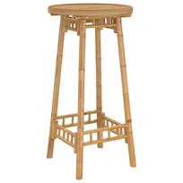vidaXL Lauko baro stalas, apvalus, Ø55x100 cm, bambukas, Ø55x100 cm