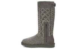 UGG Classic Cardi Cabled Knit Boot Grey Women's 1146010-GREY 36