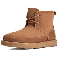 UGG Classic Novelty Cow Split Leather Thermal Minimalist Fashion Short Snow Boots Men's 1174582-CHE 43