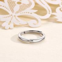 Korean Style S925 Sterling Silver Couple Mobius Rings & Bracelet Set, Intertwined Linked Adjustable Design. Open Adjustable