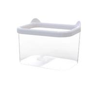 LED Light Desktop Fish Tank Plastic Mini Aquarium Creative Betta Fish Bowl  for Fish Shrimp Small Without lights