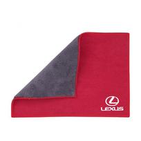 1Pcs Suede Fleece Microfiber Towel Car Cleaning Rag Cloth For Lexus LS LC RZ IS350 ES300 GS350 CT200h GX460 LX570 RX500h NX300 U raudona