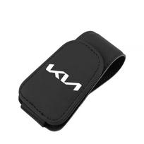 Sunglasses Holder Car Sunshades Magnetic Leather Sunglasses Clip and Ticket Clip For KIA RIO 2 3 4 5 Xline x line Car Accessorie