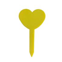 100PCS Waterproof Plant Labels Tags Heart Shaped Reusable Succulent Signage Durable Horticultural Signage geltona