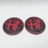 10pcs forAlfa Romeo 147 156 159 74mm Car Front Hood Emblem Bonnet Grille Sticker Rear Trunk Badge Decal Styling auto accessories