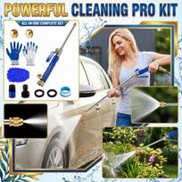High Pressure Water Gun Garden Hose Spray Nozzle with Multiple Brass Nozzles and Accessories for Car Washing and Outdoor Cleaning Tools Set One Size