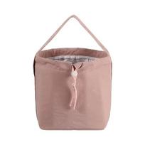 Portable Handheld Insulated Lunch Box Bag Solid Color Waterproof Insulated Bag Large Capacity Commuting Bag Office Workers rožinė