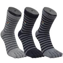 Arnold Palmer 3 Pairs Double Cushion Men's Toe Socks Ringle Mid-Length BA005 Random Colors [Even] BA005_Mid-length 3 Pairs