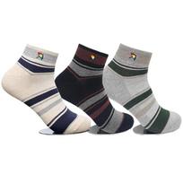 Arnold Palmer Men's Mesh Casual Ankle Socks 3 Pairs AP5610 Cotton Socks Must-have selection AP5610_3 pairs (even colors)