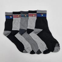 [Arnold Palmer] Neck Ring Casual Anti-Twist Men's Fashion Mid-Length Socks 5 Pairs 5 pairs (color mix)