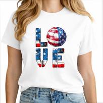 World Cup 2026 Shirt Soccer Love Shirt USA Soccer Tees Women T Shirts Cotton Tops S balta