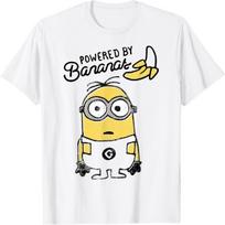 Despicable Me Minions Powered By Bananas Graphic T-Shirt T-Shirt S įvairiaspalvis