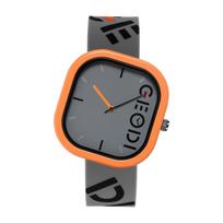 Gadi Sport Style Unisex Quartz Waterproof Square Dial Silicone Band Student Watch Gray