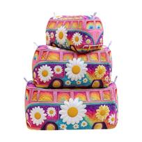 Quilted Storage Bag Makeup Organizer Multifunctional Cosmetic Pouch Small Size Durable Portable Travel Container One Size
