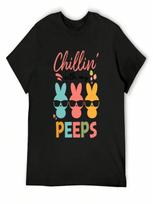 Copy Of Chillin With My  Easter , Happy Easter, Funny Easter T-Shirt Funny Meme T-Shirts Football T Shirt T Shirts unisex S įvairiaspalvis
