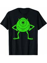 Pixar Monsters, Inc. Mike Wazowski Cyclops Retro T-Shirt S įvairiaspalvis