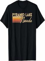 80s Style Pyramid Lake Nevada T-Shirt S įvairiaspalvis