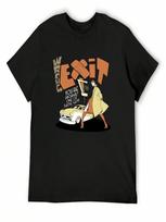 Exit - Orange_blue T-Shirt Designer Shirts Custom T Shirt Funny T-Shirts Graphic Shirts unisexs Shirts Graphic Tee S įvairiaspalvis